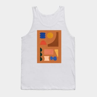 Colorful Modern Abstract Shapes 2 Tank Top